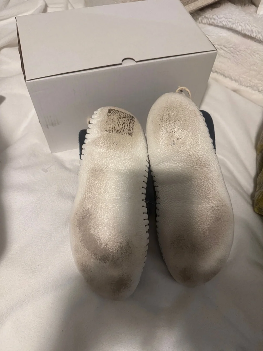 Blue Leather Moccasin with Patterned Insoles. - Picture 6 of 6